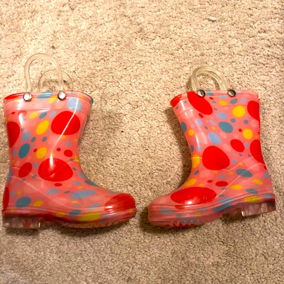 Toddler girl rain boots multicolored - Picture 3 of 5